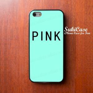 Iphone 5 Case Pink Word On Mint Parody Funny..