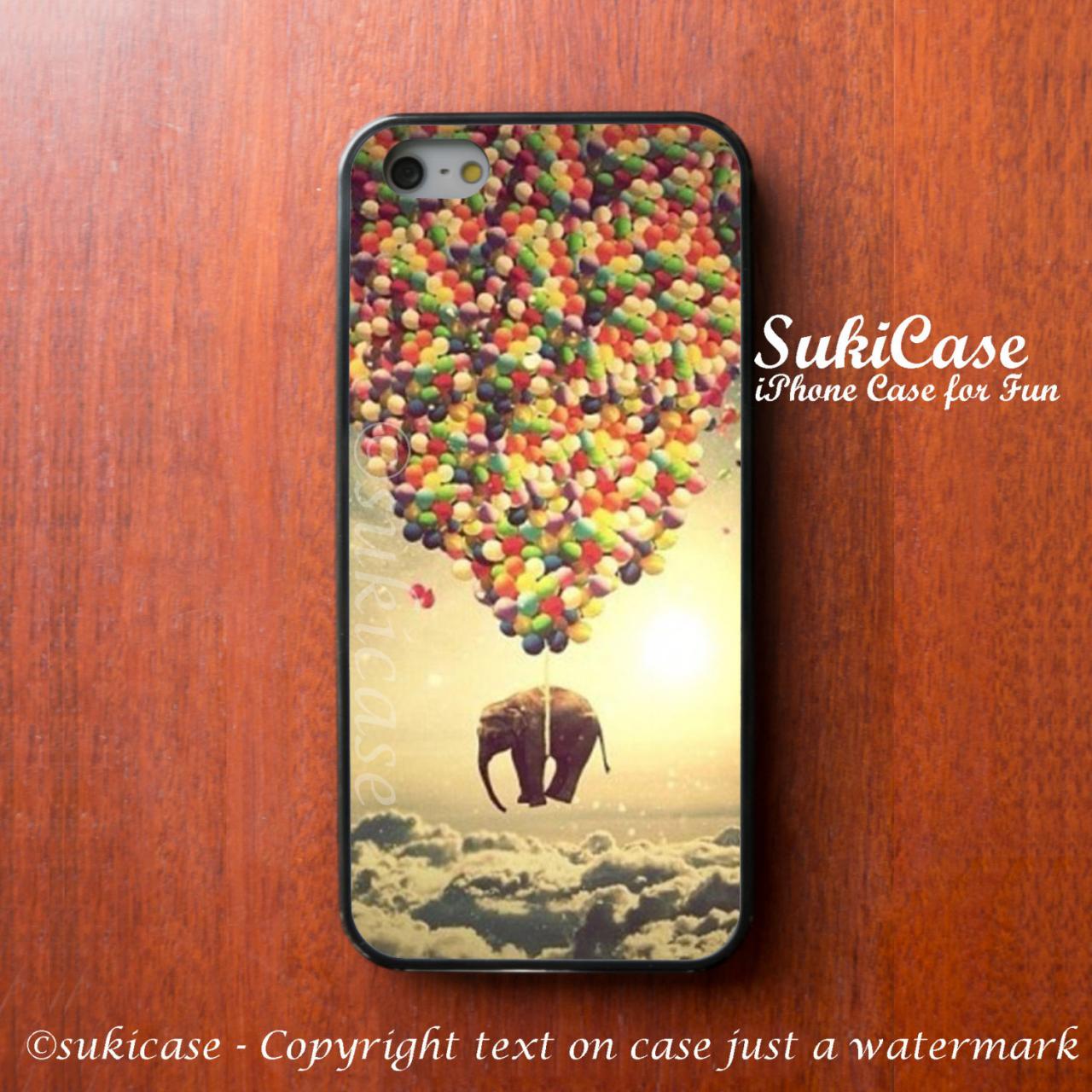 Iphone 5s Case Elephant Up Balloon Cloud Sky Iphone Case Iphone 5 Case Iphone 4 Case Samsung Galaxy S4 Cover Iphone 5c Soft Case Iphone 4s