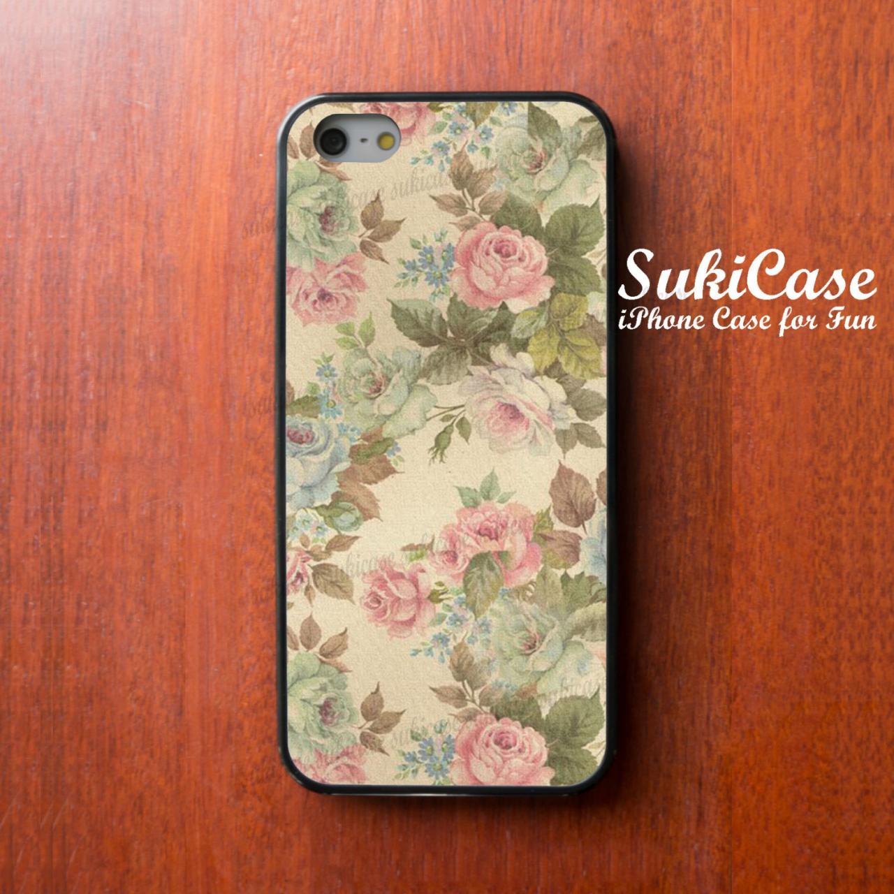 Iphone 5s Case Vintage Paint Red Rose Flower Floral Iphone Cases Iphone 5 Case Iphone 4 Case Samsung Galaxy S4 Cover Iphone 5c Iphone 4s