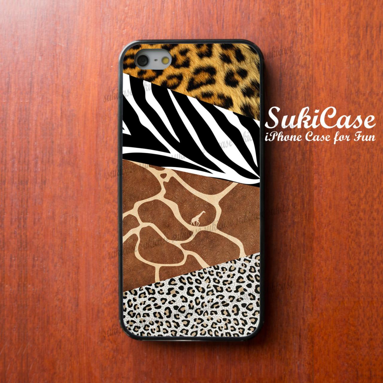 Iphone 5s Case Safari Skin White Tiger Leopard Zebra Giraffe Iphone Case Iphone 5 Case Iphone 4 Case Samsung Galaxy S4 Cover Iphone 5c 4s