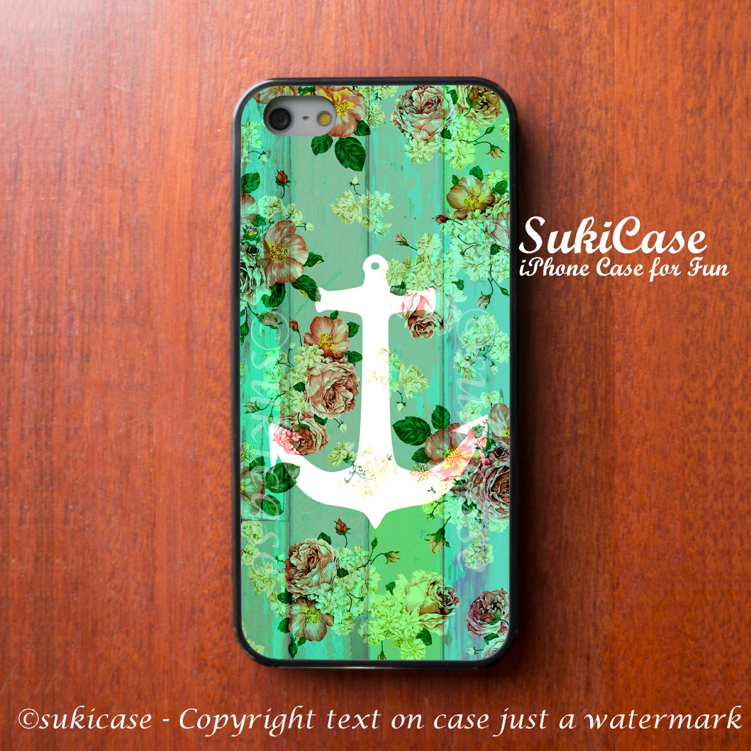 Iphone 5s Case Green Flower Anchor Vintage Girly Fashion Iphone Case Iphone 5 Case Iphone 4 Case Sam On Luulla